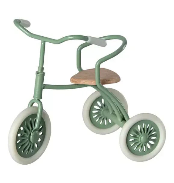 Janie and Jack Dolls-Abri a tricycle, Mouse - green