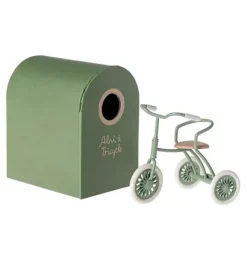 Janie and Jack Dolls-Abri a tricycle, Mouse - green