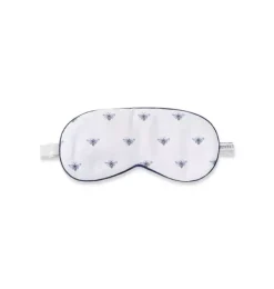 Janie and Jack Adult Accessories|Petite Plume-Adult's Twill Sleep Mask in Buzzing Bees white