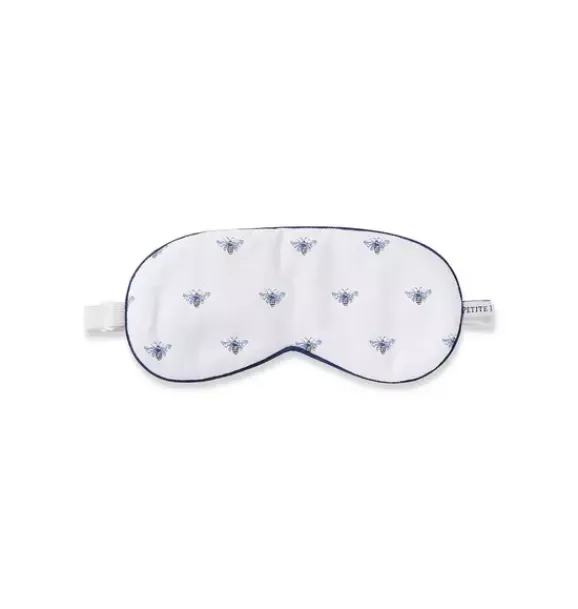 Janie and Jack Adult Accessories|Petite Plume-Adult's Twill Sleep Mask in Buzzing Bees white