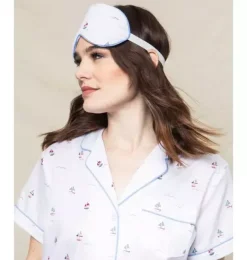 Janie and Jack Adult Accessories|Petite Plume-Adult's Twill Sleep Mask in bateau