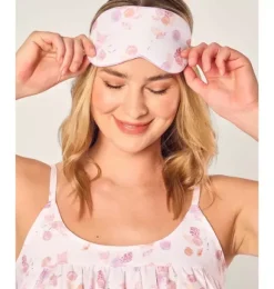 Janie and Jack Adult Accessories|Petite Plume-Adult's Twill Sleep Mask in seashell splendor