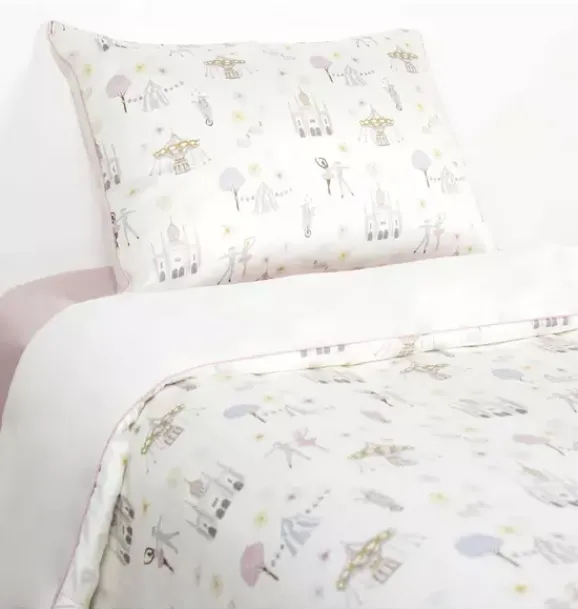 Janie and Jack Blankets And Quilts-Adventures in Wonderland Twin Set - rose