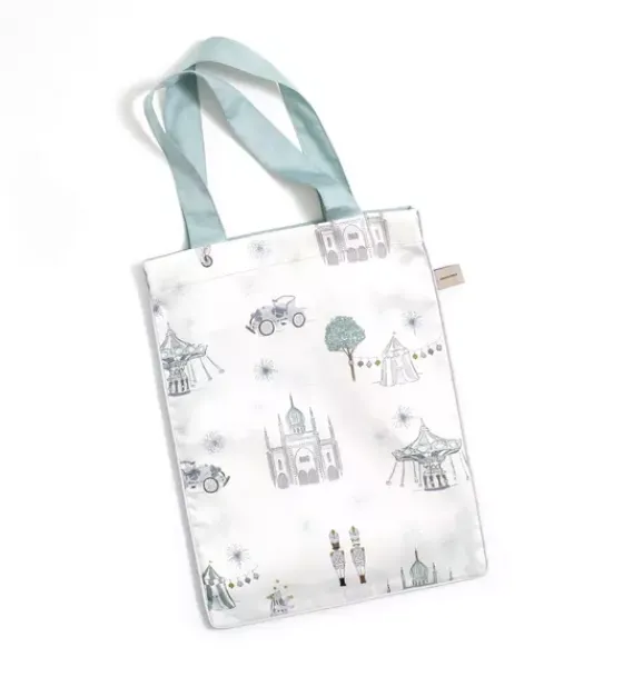 Janie and Jack Sheets|Nursery-Adventures in Wonderland Crib Sheet - aqua