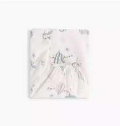 Janie and Jack Sheets|Nursery-Adventures in Wonderland Crib Sheet - aqua