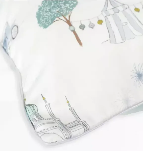 Janie and Jack Blankets And Quilts-Adventures in Wonderland Twin Set - aqua
