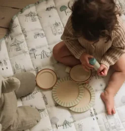 Janie and Jack Nursery|Baby Activity-Adventures in Wonderland Play Mat - aqua