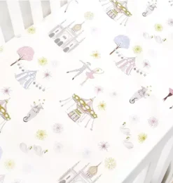 Janie and Jack Sheets|Nursery-Adventures in Wonderland Crib Sheet - rose