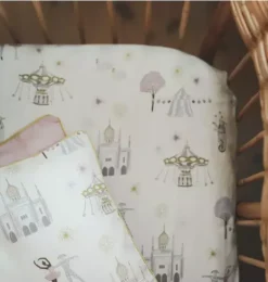 Janie and Jack Sheets|Nursery-Adventures in Wonderland Crib Sheet - rose