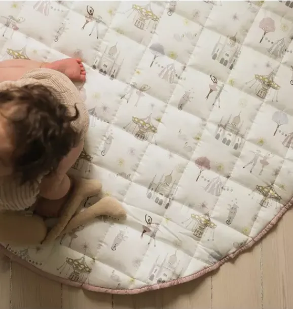 Janie and Jack Playroom|Nursery-Adventures in Wonderland Play Mat - rose