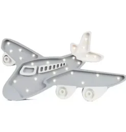 Janie and Jack Lighting-Airplane Lamp gray