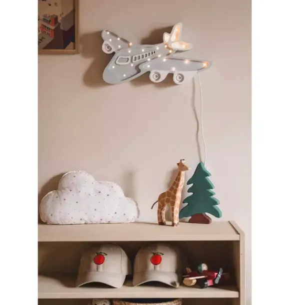 Janie and Jack Lighting-Airplane Lamp gray