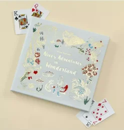 Janie and Jack Books-ALICE'S ADVENTURE IN WONDERLAND LEATHER EDITION cloud
