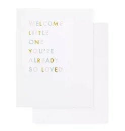 Janie and Jack Stationery-Already So Loved Greeting Card multi