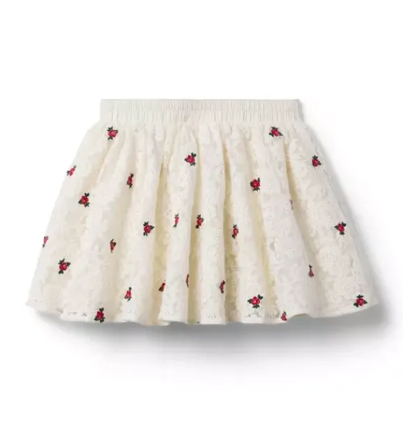 Janie and Jack Skirts & Shorts-American Girl® x Holiday Rose Skirt cream and sugar rose