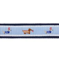 Janie and Jack Belts & Suspenders-Americana Dog Belt light blue hot dog