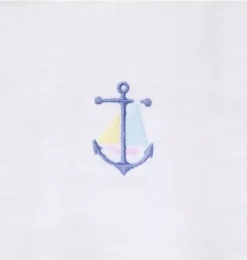 Janie and Jack Tees-Anchor Tee white
