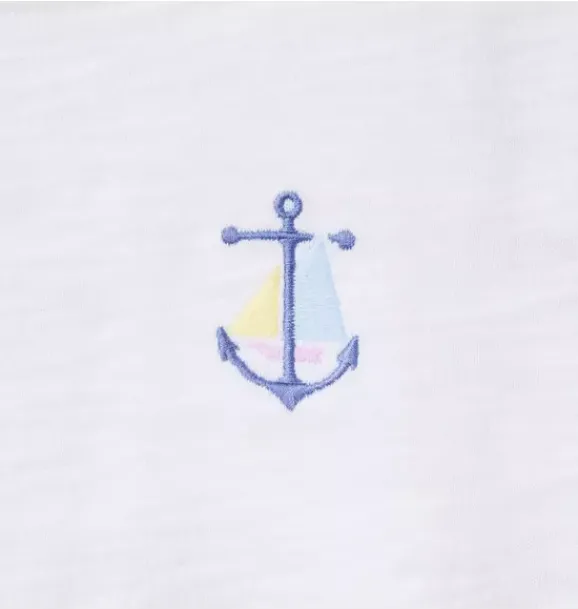 Janie and Jack Tees-Anchor Tee white