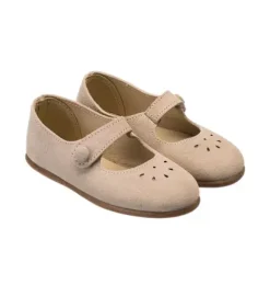 Janie and Jack Kids Shoes|Shoes-Andi Mary Jane Suede Beige