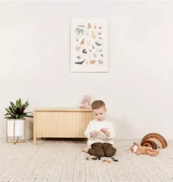 Janie and Jack Art-Poster animal alphabet