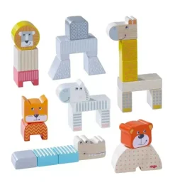 Janie and Jack Development Toys-Animal Parade Blocks multi-color