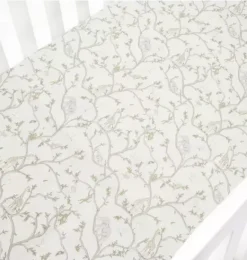 Janie and Jack Nursery|Sheets-Animal Parade Crib Sheet - ivory