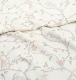 Janie and Jack Nursery|Blankets And Quilts-Animal Parade Swaddle - ivory