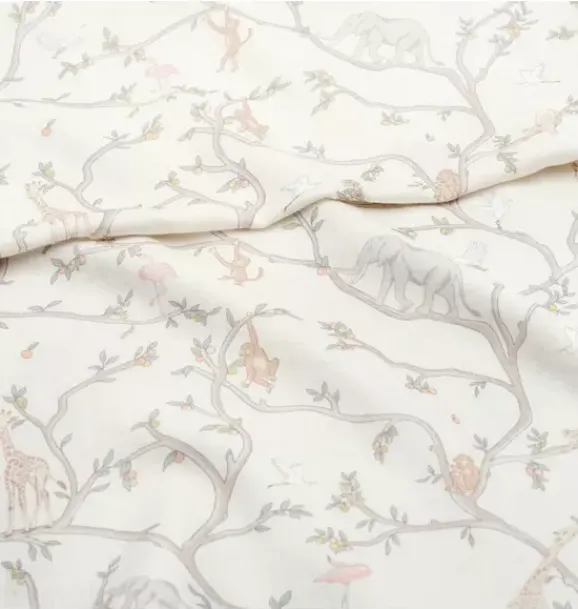 Janie and Jack Nursery|Blankets And Quilts-Animal Parade Swaddle - ivory