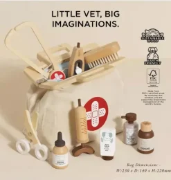 Janie and Jack Imaginary Play-Animal Vet Set &ndash; 10 Piece wood