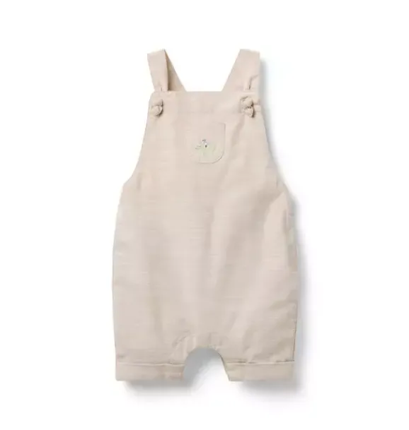 Janie and Jack Online Exclusives|Pants & Overalls-Baby Alligator Overall dark khaki