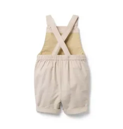 Janie and Jack Online Exclusives|Pants & Overalls-Baby Alligator Overall dark khaki