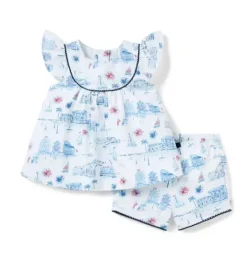 Janie and Jack Sets-Baby Americana Toile Matching Set white americana toile