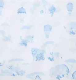Janie and Jack One-pieces & Rompers-Baby Animal Friends Toile Wrap One-Piece light blue animal friends toile