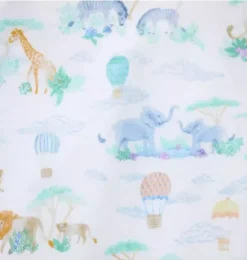Janie and Jack One-pieces & Rompers|One-pieces & Rompers-Baby Animal Friends Toile Wrap One-Piece jet ivory animal friends toile
