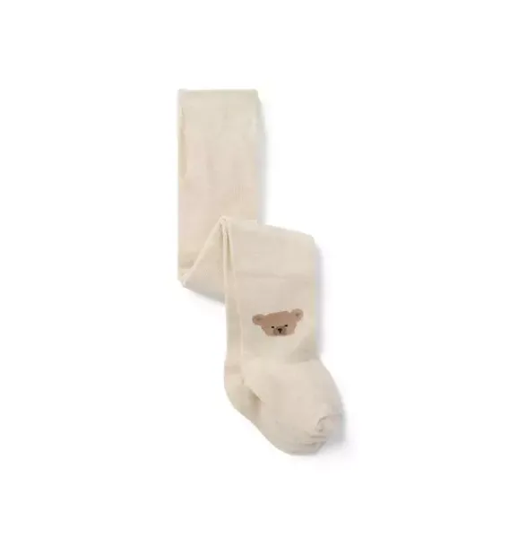 Janie and Jack Shoes & Accessories-Baby Bear Tight light brown heather bear