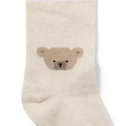 Janie and Jack Shoes & Accessories-Baby Bear Tight light brown heather bear