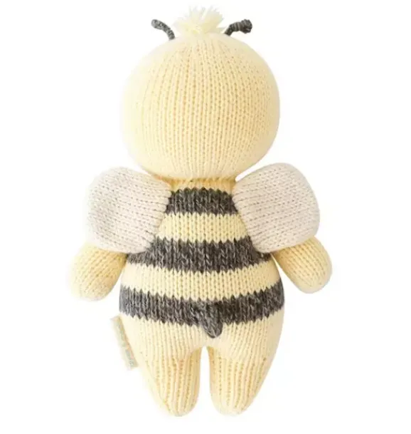 Janie and Jack Stuffed Animals-Baby bee light/pastel yellow