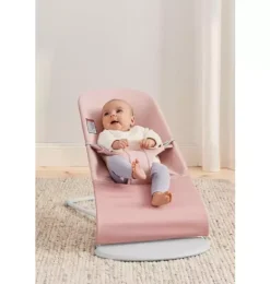 Janie and Jack Baby Activity-Baby Bouncer Bliss, 3D Jersey, light pink