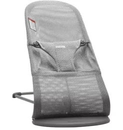 Janie and Jack Baby Activity-Baby Bouncer Bliss, Mesh, gray