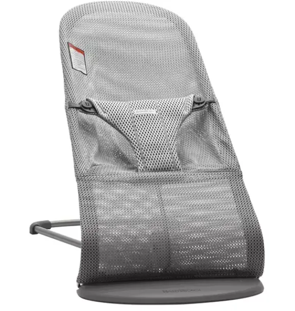 Janie and Jack Baby Activity-Baby Bouncer Bliss, Mesh, gray