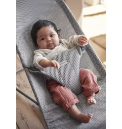 Janie and Jack Baby Activity-Baby Bouncer Bliss, Mesh, gray