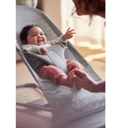 Janie and Jack Baby Activity-Baby Bouncer Bliss, Mesh, gray