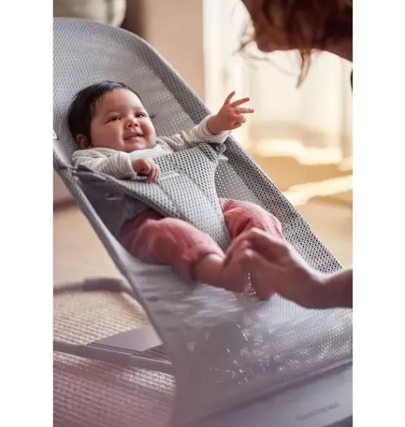 Janie and Jack Baby Activity-Baby Bouncer Bliss, Mesh, gray