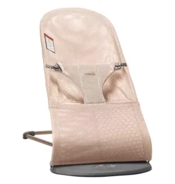 Janie and Jack Baby Activity-Baby Bouncer Bliss, Mesh, pearly pink