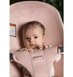 Janie and Jack Baby Activity-Baby Bouncer Bliss, Mesh, pearly pink