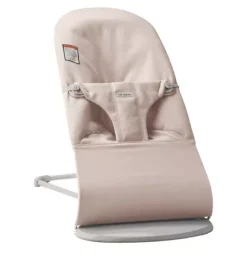 Janie and Jack Baby Activity-Baby Bouncer Bliss, Woven, Melange light pink
