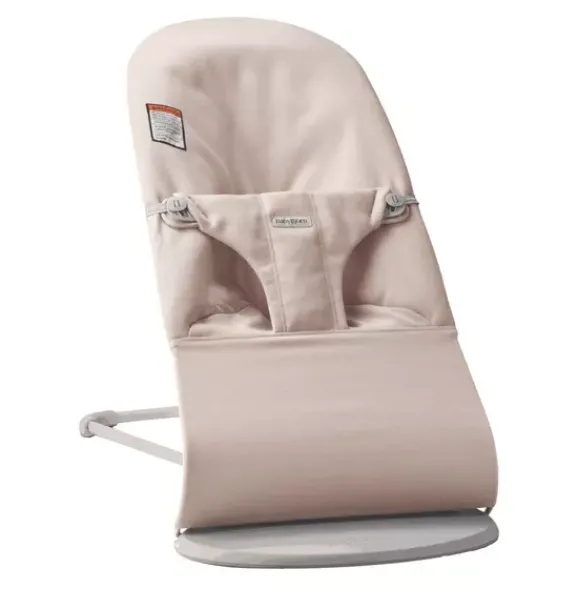 Janie and Jack Baby Activity-Baby Bouncer Bliss, Woven, Melange light pink