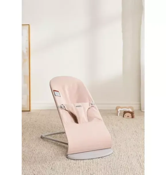 Janie and Jack Baby Activity-Baby Bouncer Bliss, Woven, Melange light pink