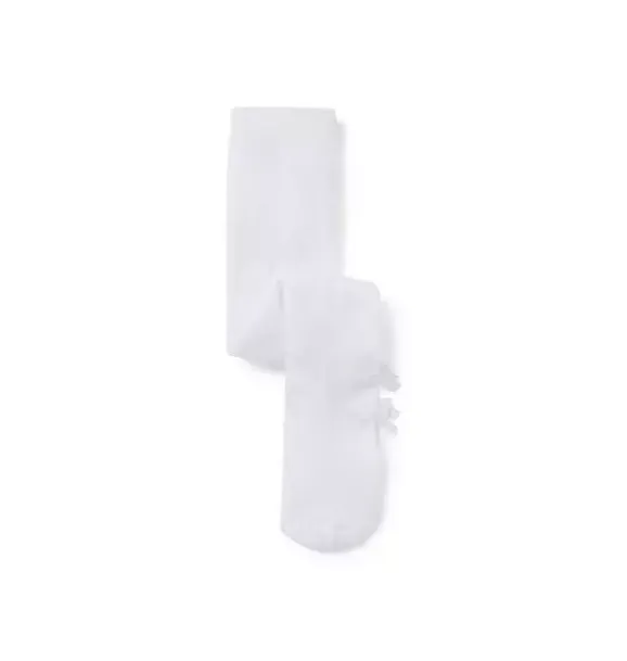 Janie and Jack Shoes & Accessories-Baby Bow Tight white