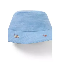 Janie and Jack Accessories|Baby-Baby Bug Bucket Hat button blue
